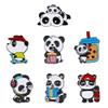 Ximimark 7 pcs Adorable Panda Enamel Pin for Men's Backpacks, Bags, and Jeans - Stylish Lapel Pin Brooch for Clothes view 1