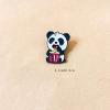 Ximimark 7 pcs Adorable Panda Enamel Pin for Men's Backpacks, Bags, and Jeans - Stylish Lapel Pin Brooch for Clothes view 3