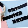 BESPORTBLE 3pcs Adjustable Hat Strap Replaceable Cap Extenders Portable Accessory for Improved Fit Durable Thickened Design for Baseball Caps and Sun Hats Easy Installation and Comfort Black view 2