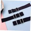 BESPORTBLE 3pcs Adjustable Hat Strap Replaceable Cap Extenders Portable Accessory for Improved Fit Durable Thickened Design for Baseball Caps and Sun Hats Easy Installation and Comfort Black view 3