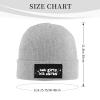 Funny Fashion Beanie Hat Hot Girls Hit Curbs Slouchy Knit Skull Cap Warm Winter Gray view 3