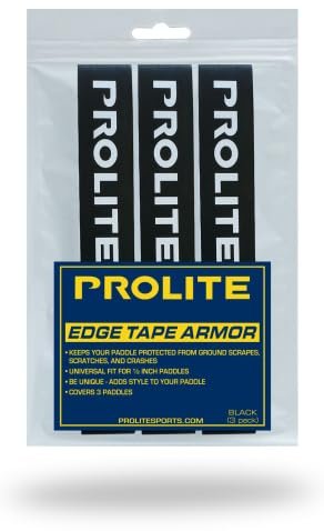 PROLITE Pickleball Paddle - Edge Tape Armor (9-Pack, Black w/White Logo)