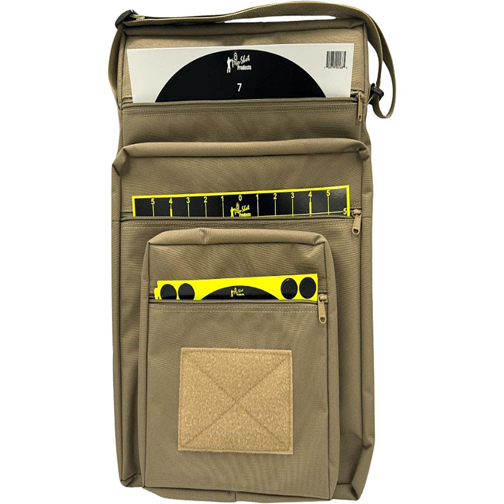 Pro-Shot Range Target Case: Shooting Range Gear Organizer with 3 Zipper Pockets, Adjustable Carry Strap, and Velcro Front  Fits 8x8, 12x12, and 12x18 Targets  20"x15"x2.5" Storage Bag