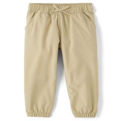 The Children's Place,Girls,Uniform Quick Dry Jogger Pants,Sand,6