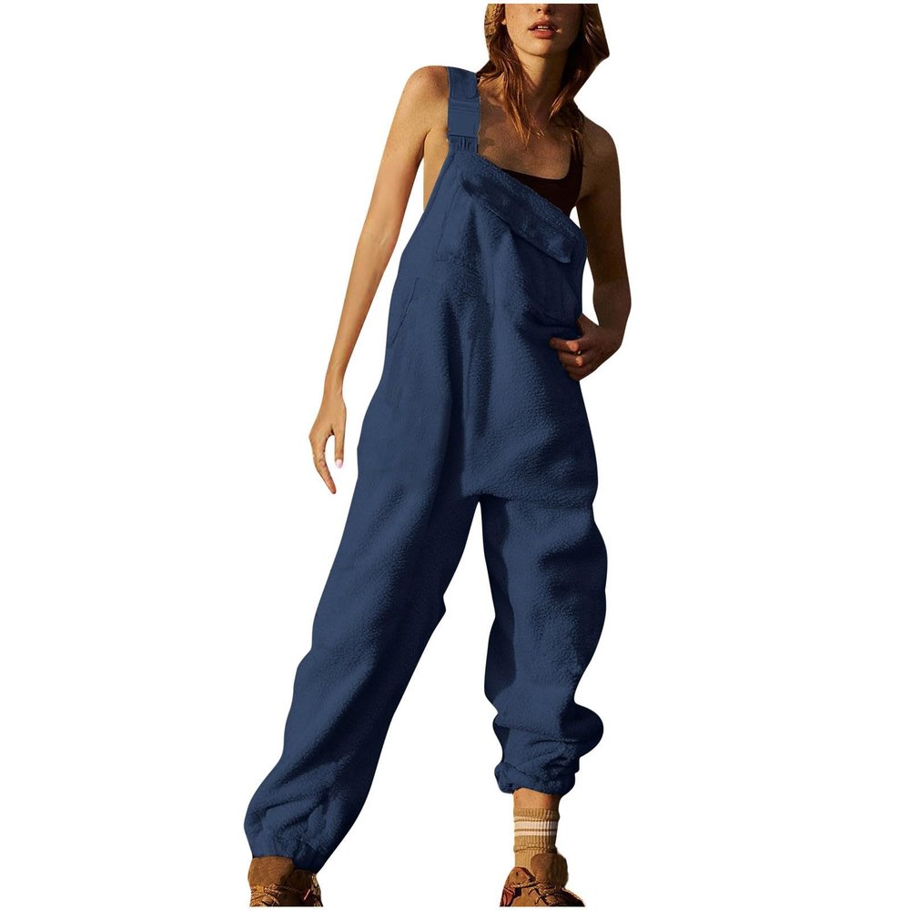 NATHGAM Bib Overalls Womens Fleece Warm Snow Jumpsuits Essential Insulated Ski Pant Rompers Lightweight Sleeveless Overalls