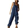 NATHGAM Bib Overalls Womens Fleece Warm Snow Jumpsuits Essential Insulated Ski Pant Rompers Lightweight Sleeveless Overalls view 1