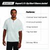 SPORT-TEK Unisex Repeat Half Zip Short Sleeve Jacket | Lightweight Half Zip Jacket for Men & Women Iron Grey view 4