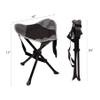 REDCAMP 2 Pack Folding Tripod Stools for Adults, Lightweight Portable Camping Stools for Fishing Hunting Backpacking Traveling, Black view 3