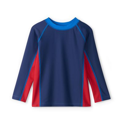 Hatley Boys' Long Sleeve Rashguard, Nautical Colourblock