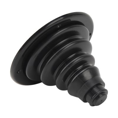 BORDSTRACT Boat Rigging Cable Boot, 105mm Transom Steering Wires Holder, Rubber Boat Marine Steering Shift Cable Boot, Motor Well Cable Boot for RV Marine Yacht(Black)