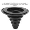 BORDSTRACT Boat Rigging Cable Boot, 105mm Transom Steering Wires Holder, Rubber Boat Marine Steering Shift Cable Boot, Motor Well Cable Boot for RV Marine Yacht(Black) view 2