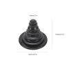 BORDSTRACT Boat Rigging Cable Boot, 105mm Transom Steering Wires Holder, Rubber Boat Marine Steering Shift Cable Boot, Motor Well Cable Boot for RV Marine Yacht(Black) view 4