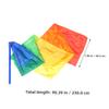 HOLIDYOYO Colorful Dance Ribbons for Dancing and Team Training Bright Streamers for Boys and Girls and Adults view 2