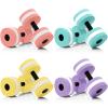 Shappy Water Weight Aquatic Exercise Dumbbells for Pool Macaron Color Aerobics Equipment EVA Foam Dumbbells Aquatic Exercise Equipment Hand Bar (Pink/purple/green/yellow,8 Pcs) view 1