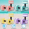 Shappy Water Weight Aquatic Exercise Dumbbells for Pool Macaron Color Aerobics Equipment EVA Foam Dumbbells Aquatic Exercise Equipment Hand Bar (Pink/purple/green/yellow,8 Pcs) view 4