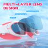 Zeligerstar Kids Swim Goggles,Swimming Goggles for Kids 6-14, Anti-Fog UV Protection Pool Glasses for Boys Girls (Coral/White+Clear Smoke) view 4