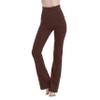 MC&LO Cotton Spandex High Rise Bootcut Flare Yoga Pants Legging(Regular Size/Plus Size) S-4XL (34" Inseam) Brown view 2