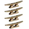 Hubceuo Boat Dock Cleat 4 Inch for Mooring Boat Bronze Host Cast Iron Suitable for Nautical Beach Lake Maritime Decor,4Pcs view 1