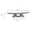Hubceuo Boat Dock Cleat 4 Inch for Mooring Boat Bronze Host Cast Iron Suitable for Nautical Beach Lake Maritime Decor,4Pcs view 2