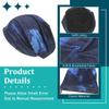 Ruphedy Men's Slouchy Beanie Summer Thin Hollow Long Oversized Skull Cap B301 (B420-Blue) view 3