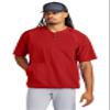 SPORT-TEK Unisex Repeat Half Zip Short Sleeve Jacket | Lightweight Half Zip Jacket for Men & Women Deep Red view 1