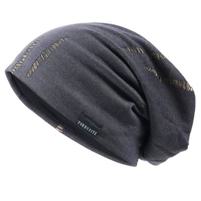 Ruphedy Men's Slouchy Beanie Summer Thin Hollow Long Oversized Skull Cap B301 (B402-Yellow)