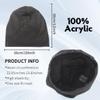 Ruphedy Men's Slouchy Beanie Summer Thin Hollow Long Oversized Skull Cap B301 (B402-Yellow) view 2