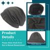 Ruphedy Men's Slouchy Beanie Summer Thin Hollow Long Oversized Skull Cap B301 (B402-Yellow) view 3