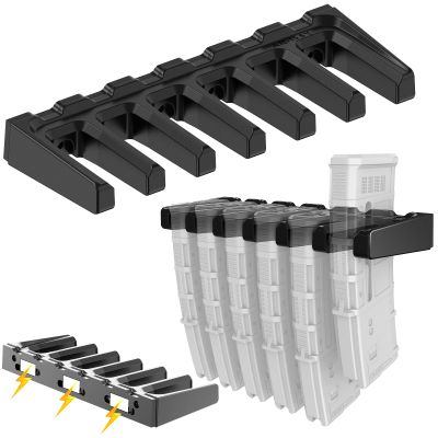 Aoanoko Magnetic PMAG Wall Mount,AR Magnetic Mag Holder,Home Magazine Storage Rack,AR Wall Mount Mag Holder for Gun Safe, Locker,Cabinet,AR Mag Storage and Accessories