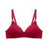 amaon Outlet Supportive Bras for Women Full Coverage No Underwire Comfortable Minimizer Bra Seamless Non Padded Wireless Push Up Bra Red view 1
