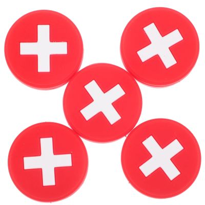 GANAZONO 5pcs Tennis Racket Dampeners National Flag Design Absorbers for Reduced Shock and Enhanced Stability Easy to Install Tennis Accessories