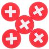GANAZONO 5pcs Tennis Racket Dampeners National Flag Design Absorbers for Reduced Shock and Enhanced Stability Easy to Install Tennis Accessories view 1
