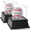 2 Packs Baseball Display Case, Leffis Baseball Holder Display Case, Acrylic UV Protected Baseball Case for Display, Baseball Display Case for Autographed Baseball view 1