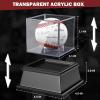 2 Packs Baseball Display Case, Leffis Baseball Holder Display Case, Acrylic UV Protected Baseball Case for Display, Baseball Display Case for Autographed Baseball view 3