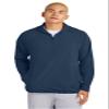 SPORT-TEK Unisex Repeat Half Zip Long Sleeve Hooded Jacket | Lightweight Half Zip Hoodie for Men & Women True Navy view 1