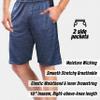 [5 Pack] Mens Dry-Fit Active Athletic Shorts Basketball Running Workout Training Gym view 2