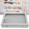 Xcello Pin Display Case, Transparent Glass Dustproof Pin Collection Display Box for Military Medal Badge Jewelry Pin Medium Grey(32cm-Grey) view 3