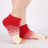 aoozleny Sports Split Toe Socks, Non-slip Grip Socks Open Toe Breathable Cotton Socks - Cotton Socks for Yoga, Pilates, Dance (Standard, Red), Medium view 3
