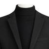 JEsilunmaMY Mens Thicken Slim Trench Coat Two Button Wool Blend Windproof Overcoat Solid Color Winter Business Suit Jacket (Black,X-Large) view 2