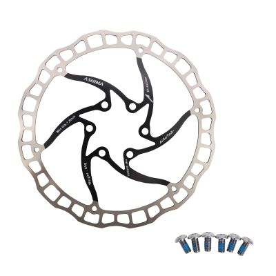 DJC ARO 08 Brake Disc Rotor Ultralight 85g Mountain Bike MTB Stainless Steel 140mm 160mm 180mm 203mm 6-bolts Original ASHIMA (Black, 160mm)