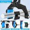 PLUSINNO 4 Pack Boat Fishing Rod Holder Double V Design Fit Round Square Tubes Innovative Clamp Fishing Gifts for Men view 2
