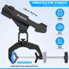 PLUSINNO 4 Pack Boat Fishing Rod Holder Double V Design Fit Round Square Tubes Innovative Clamp Fishing Gifts for Men view 4