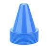 10pcs Soccer Training Cone, Mini Sports Cones Football Training Sports Equipment, Roller Skating Barriers Plastic Marker Holder Accessory for Kids and Adult Sports Speed Agility Training(Blue) view 1