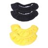 Happyyami 2pairs Elastic Skate Blades Covers for Boy Girl Plush Water Absorbent Protector Black Yellow Durable Flexible Guard for Figure Skates Hockey view 1