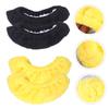 Happyyami 2pairs Elastic Skate Blades Covers for Boy Girl Plush Water Absorbent Protector Black Yellow Durable Flexible Guard for Figure Skates Hockey view 4