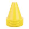 10pcs Soccer Training Cone, Mini Sports Cones Football Training Sports Equipment, Roller Skating Barriers Plastic Marker Holder Accessory for Kids and Adult Sports Speed Agility Training(Yellow) view 1