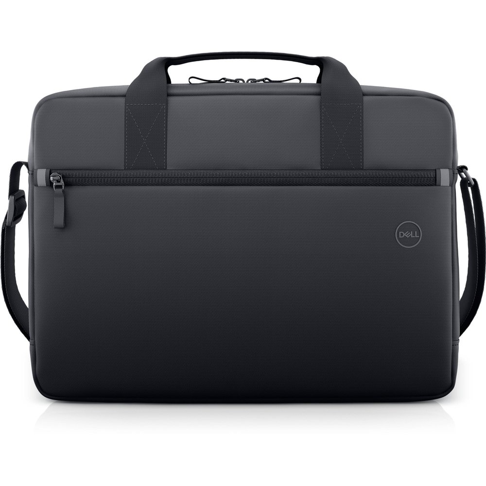 Dell 14-16 EcoLoop Essential Briefcase - CC3624 - Zippered Front Pocket, Luggage Pass-Through, Lightweight with Adjustable Shoulder Strap - Black