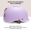Exclusky Bike Helmet for Adults,Adjustable Cycling Helmet for Men & Women Safety Certified Bicycle Helmet for Commuting, Road Biking, Skating with USB Rechargeable Rear Light view 4
