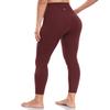 HeyNuts Yoga Pro 7/8 Leggings, High Waisted Soft Pants Buttery Workout Leggings Athletic Compression Yoga Pants 25'' Garnet Red XL(14) view 2