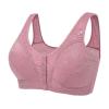 Generic amaon Outlet Women No Underwire Wireless Bras Front Closure Comfortable Push Up Bra Wire Free Non Padded Plus Size Minimizer Bras Pink, 3X-Large view 1